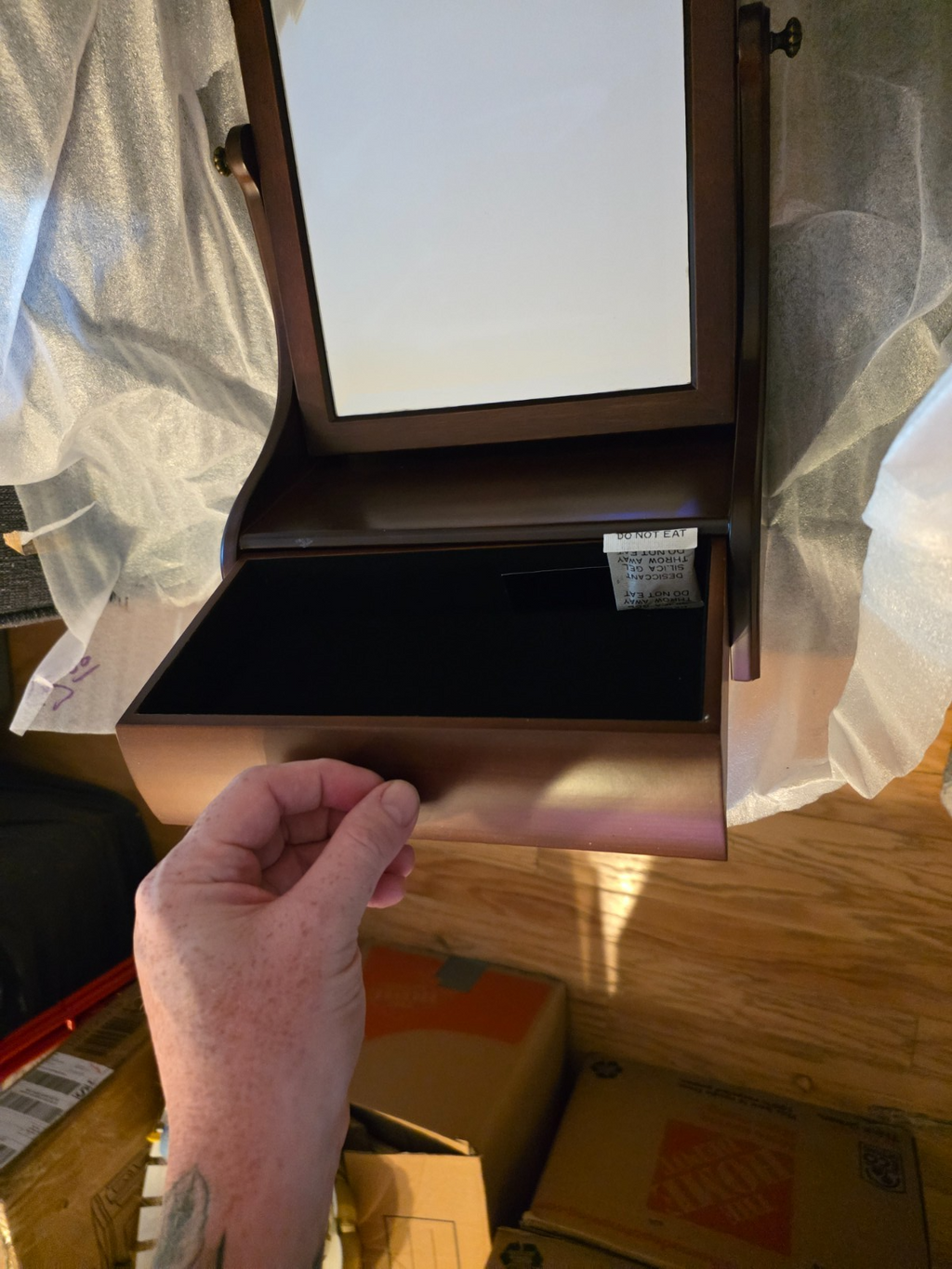 Vintage Bombay Jewelry Box with Mirror