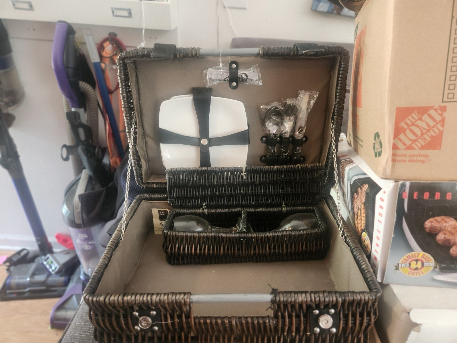 Pier 1 Picnic Basket