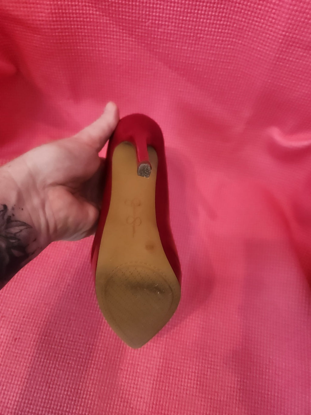 Jessica Simpsons Red or Black Patent Leather High Heels size 6