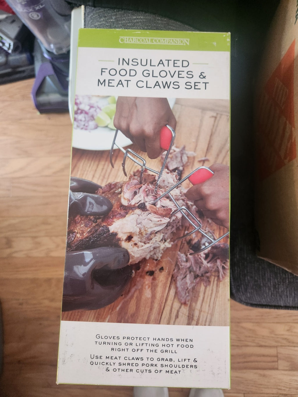 Charcoal Companion Insulated Food Gloves And Meat Claws Set