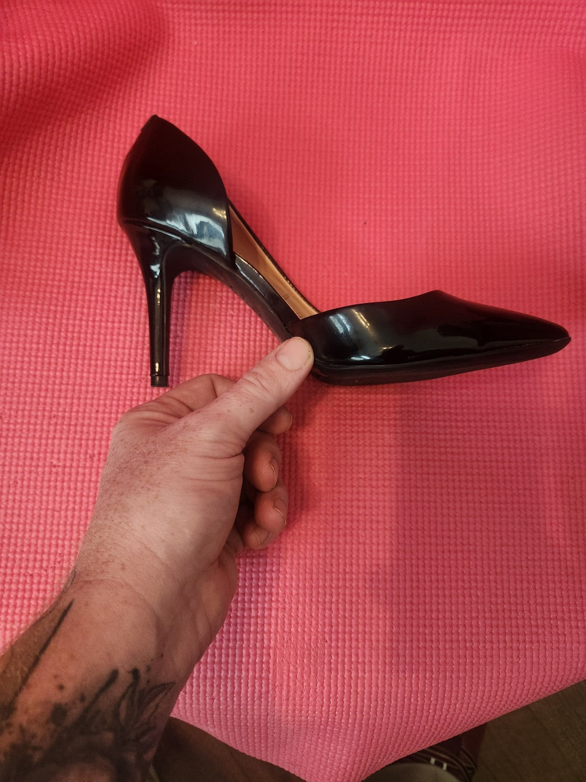 Jessica Simpsons Red or Black Patent Leather High Heels size 6