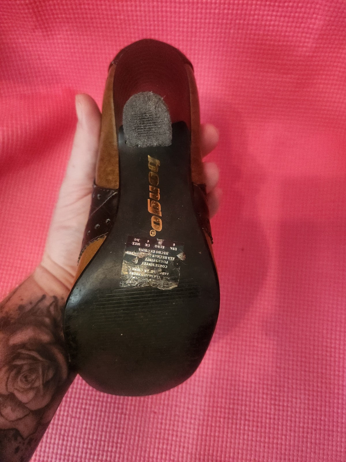 Bongo Black/Brown Womens size 6 Shoes